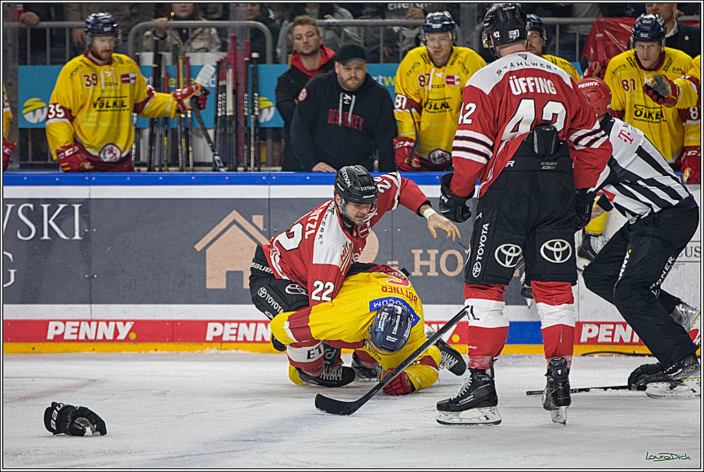 PENNY DEL; Koelner Haie- Duesseldorfer EG; Koeln, 16.12.2022